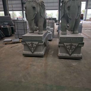 泸州芝麻灰花岗岩对象 芝麻白芝麻灰大象